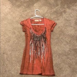 Tie-dye detailed T-shirt